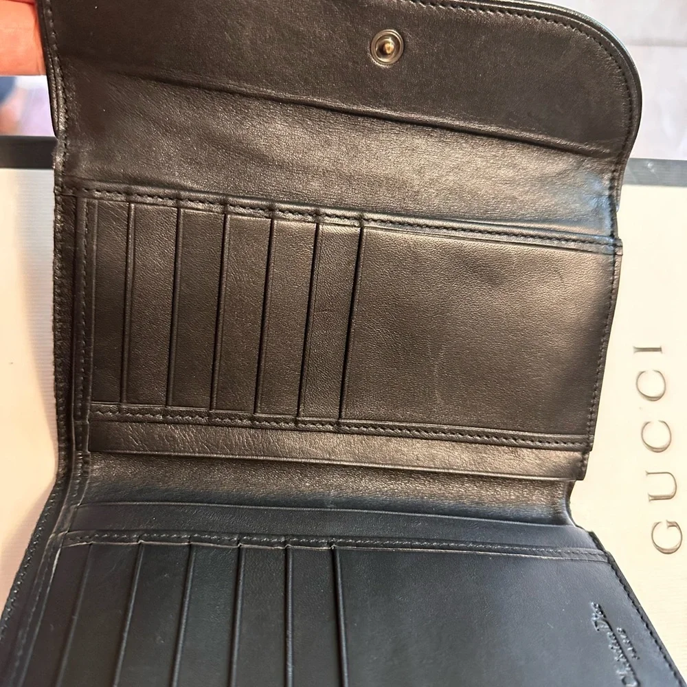 Dior Black and Cream Patterned Clutch